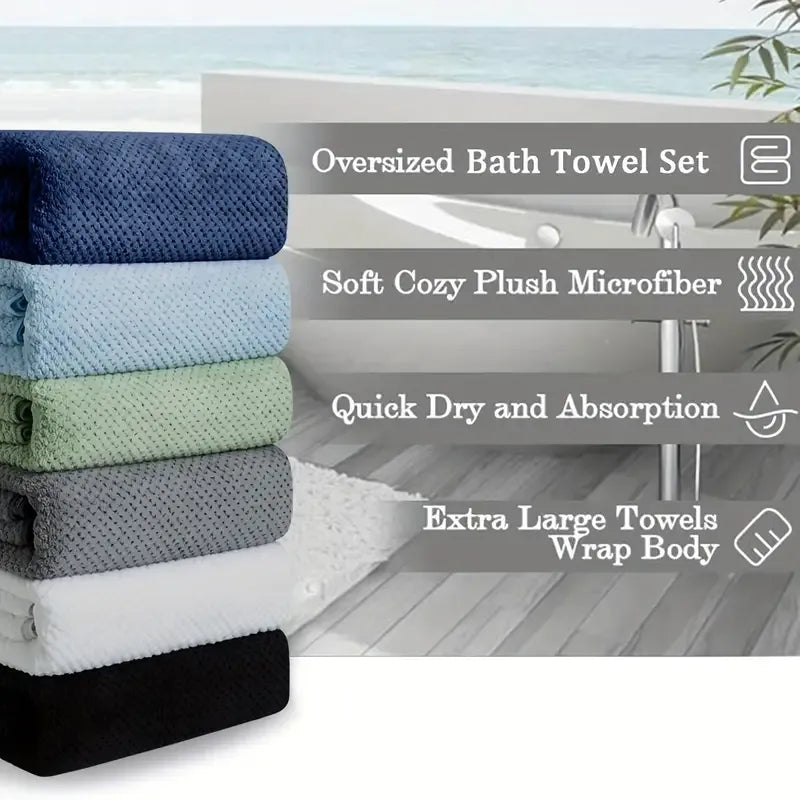 Luxury 8-Piece Ultra Soft & Absorbent Towel Set - 750GSM