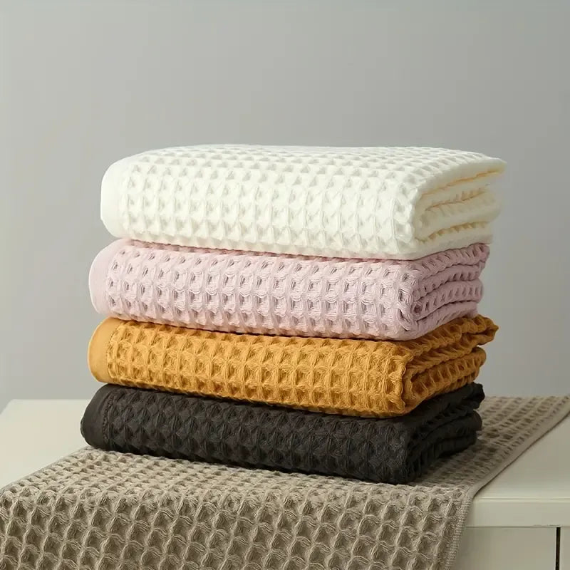 Thin Honeycomb Bath Towel - Soft & Essential Shower Towel