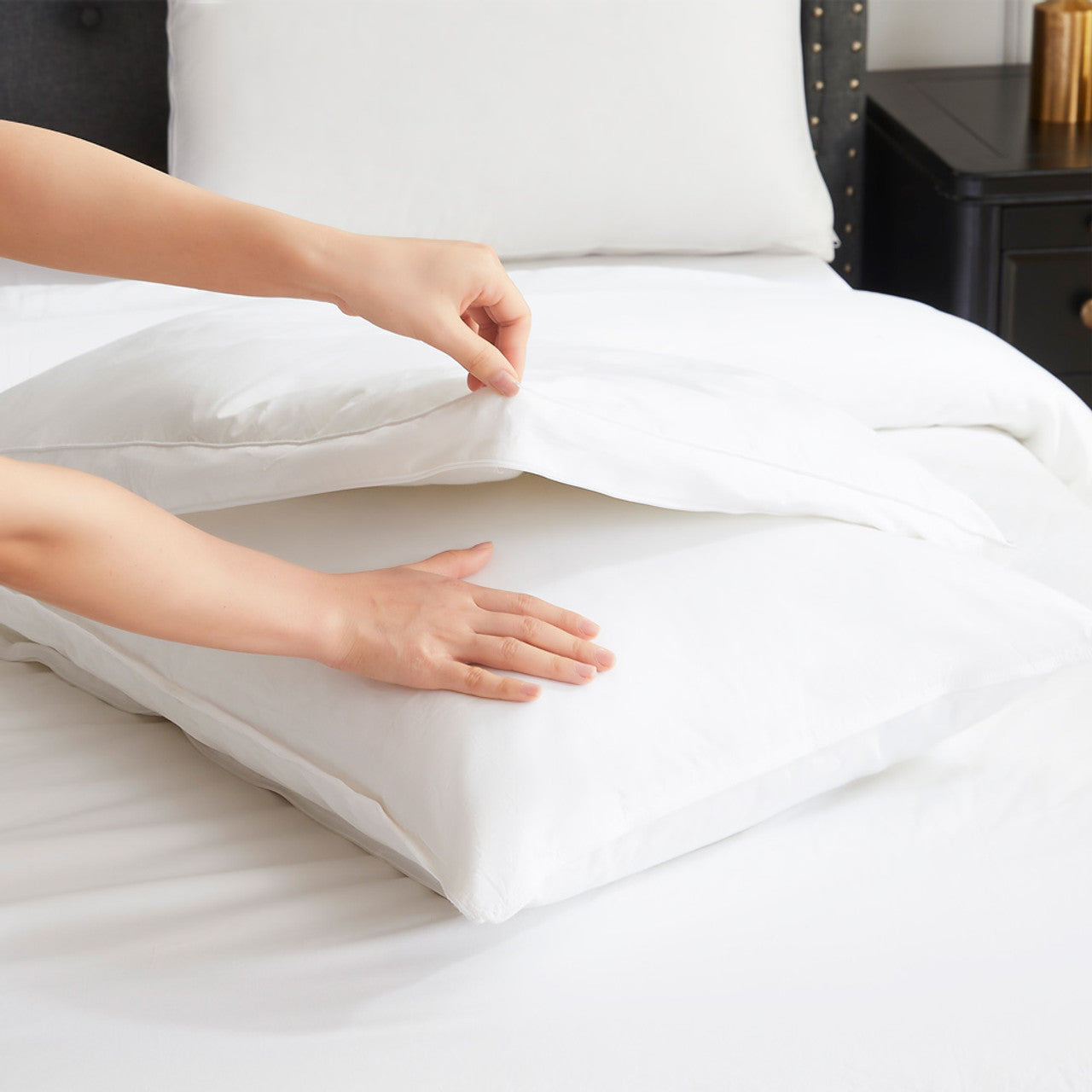 3-in-1 Adjustable White Goose Down Pillow