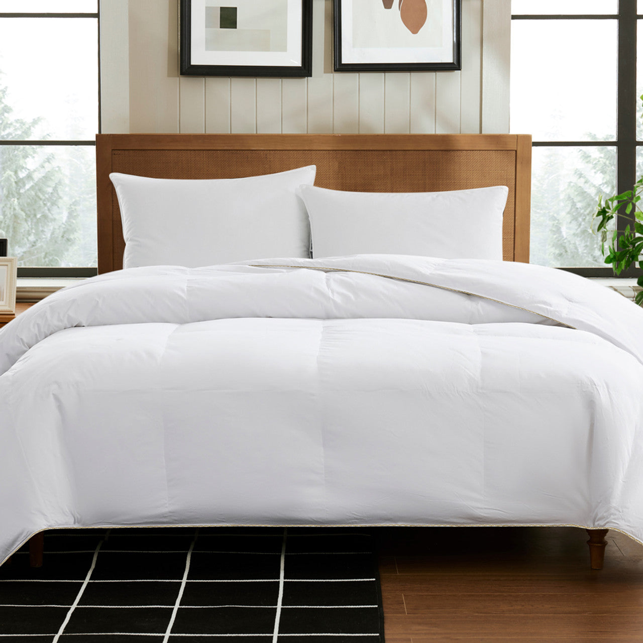 All Season EnviroLoft® Down Alternative Wool Cotton Comforter by Pendleton