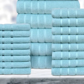 24-Piece Egyptian Cotton Towel Set