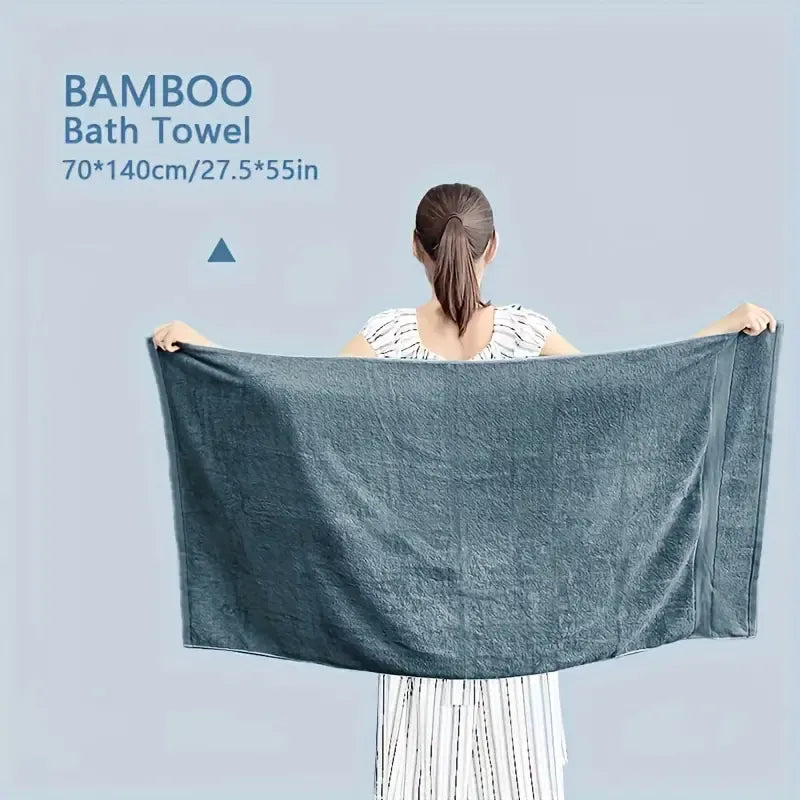 6pcs Bamboo Towel Set | Natural, Reusable, Luxury Bathroom