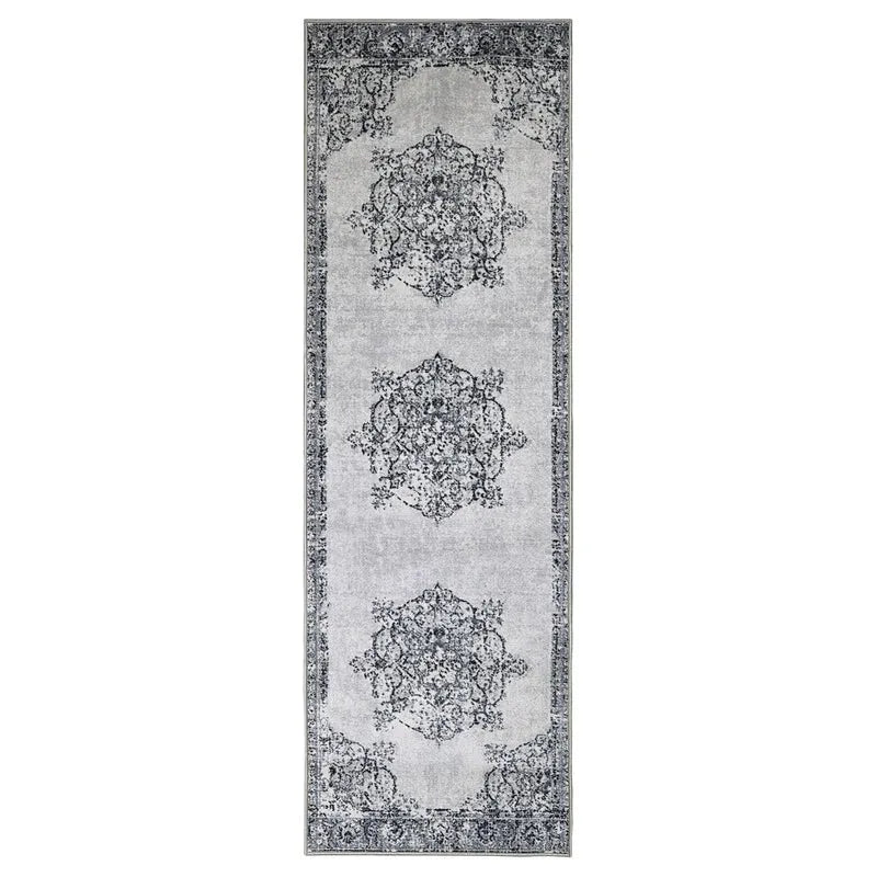 Decklan Floral Medallion Traditional Indoor Area Rug or Runner Rug