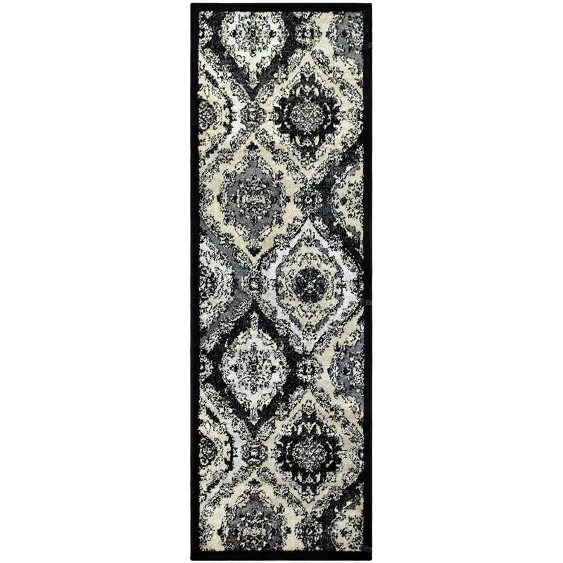 Hayden Baroque Medallion Trellis Area Rug