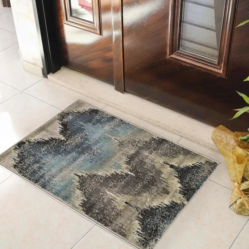 Cadwell Abstract Faux Distressed Area Rug