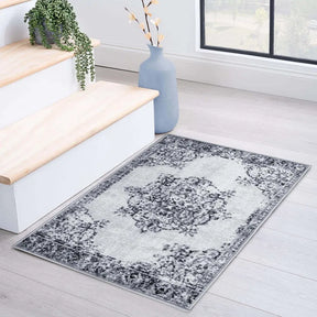 Decklan Floral Medallion Traditional Indoor Area Rug or Runner Rug