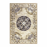 Shiloh Non-Slip Distressed Medallion Indoor Washable Area Rug