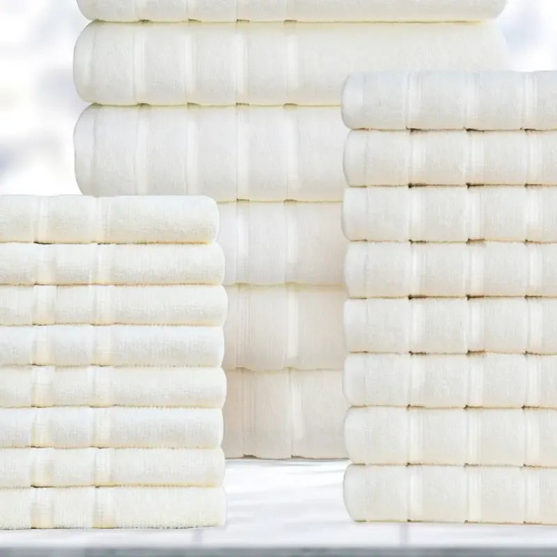 24-Piece Egyptian Cotton Towel Set