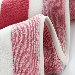 4-pcs Striped Bath Towel Set, Absorbent & Quick-Dry, Soft, Skin-Friendly