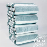 4-pcs Striped Bath Towel Set, Absorbent & Quick-Dry, Soft, Skin-Friendly