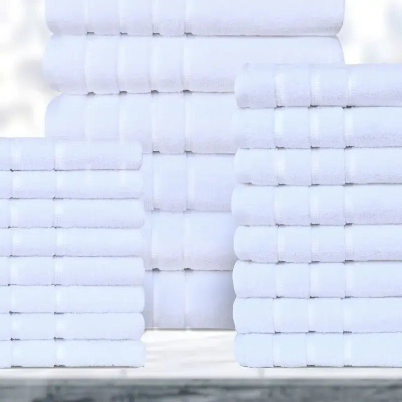 24-Piece Egyptian Cotton Towel Set