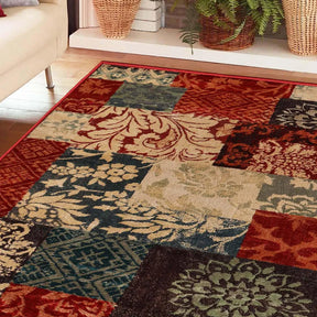 Kennicot Elegant Floral Patchwork Indoor Large Area Rugs or Runner Rug