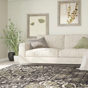 Caldwell Floral Damask Indoor Large Area Rugs or Runner Rug