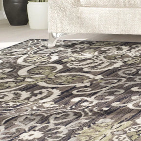 Caldwell Floral Damask Indoor Large Area Rugs or Runner Rug