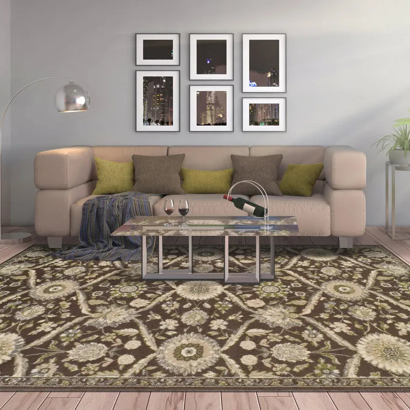 Chandler Traditional Floral Medallion Indoor 5x8 Area Rug