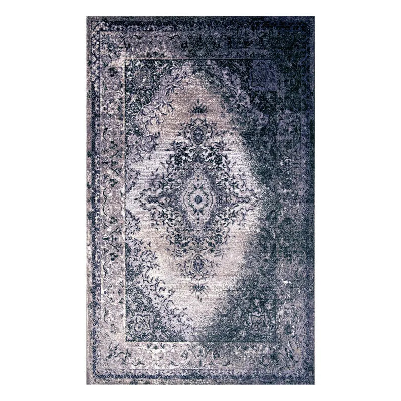 Eldwin Medallion Non-Slip Indoor Washable Area Rug Or Runner Rug