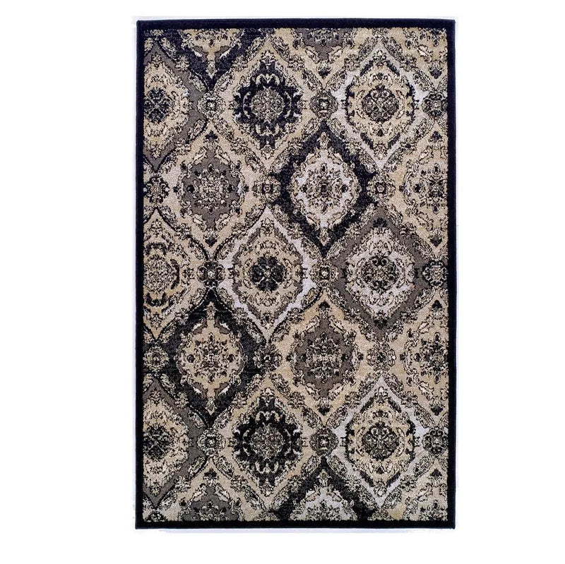 Hayden Baroque Medallion Trellis Area Rug