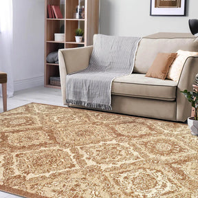 Hayden Baroque Medallion Trellis Area Rug