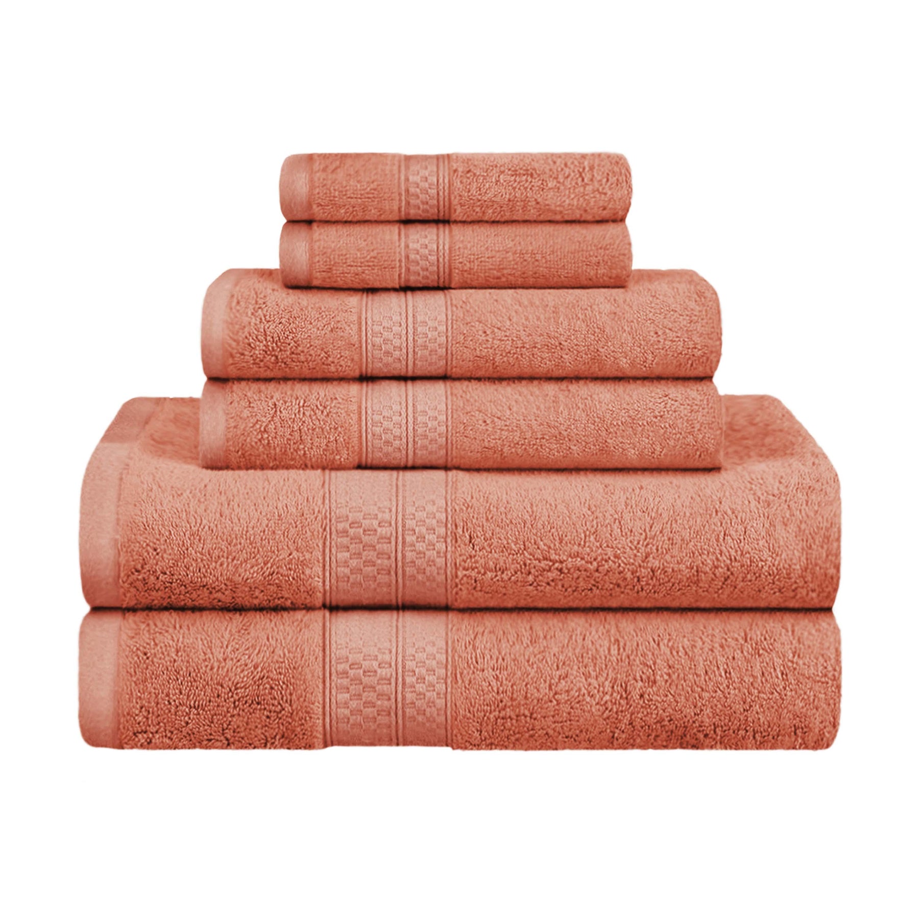 Rayon from Bamboo Ultra-Plush Heavyweight Assorted 6 Piece Towel Set