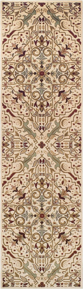 Camille Traditional Floral Medallion Scroll Indoor Area Rug Or Runner