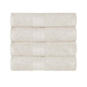 Atlas Cotton Plush Absorbent Heavyweight 4 Piece Bath Towel Set