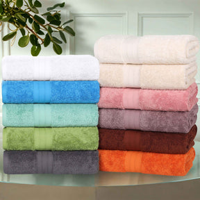 Atlas Cotton Plush Absorbent Heavyweight 4 Piece Bath Towel Set