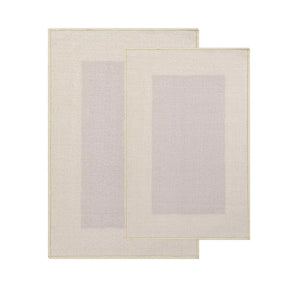 Non-Slip Washable Cotton 2 Piece Bath Rug Set