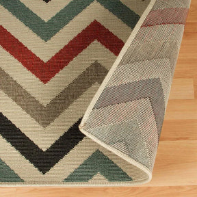 Chevron Zig-Zag Geometric Modern Indoor Outdoor Area Rug