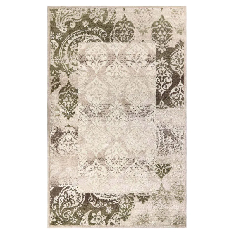 Mystique Distressed Damask Indoor Area Rug Or Runner Rug