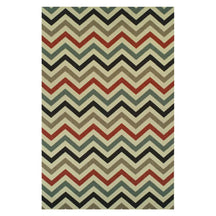 Chevron Zig-Zag Geometric Modern Indoor Outdoor Area Rug