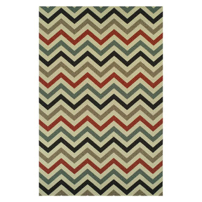 Chevron Zig-Zag Geometric Modern Indoor Outdoor Area Rug