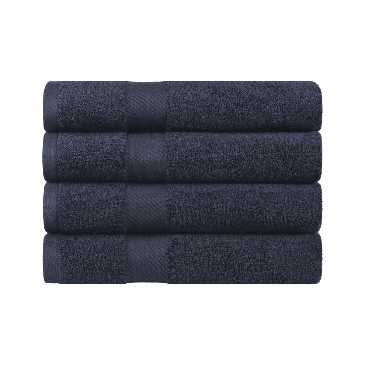 Egyptian Cotton Dobby Border Medium Weight 4 Piece Bath Towel Set