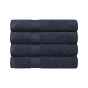 Egyptian Cotton Dobby Border Medium Weight 4 Piece Bath Towel Set