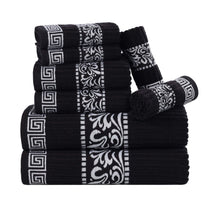 Superior Athens Cotton Greek Key Trim 8 Piece Towel Set