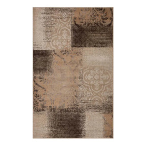 Bristol Distressed Abstract Damask Indoor Area Rug or Runner Rug