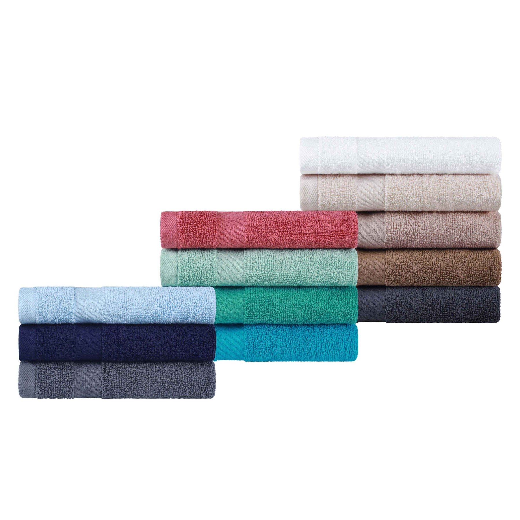 Egyptian Cotton Dobby Border Medium Weight 6 Piece Towel Set