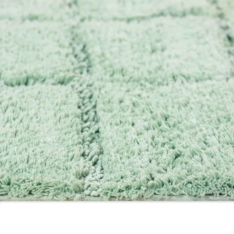 Non-Slip Washable Cotton 2 Piece Bath Rug Set