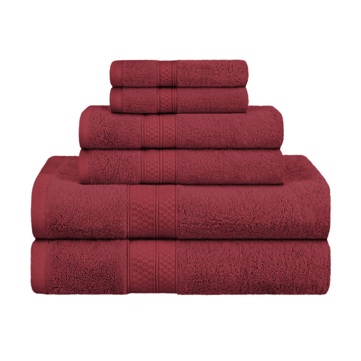 Rayon from Bamboo Ultra-Plush Heavyweight Assorted 6 Piece Towel Set