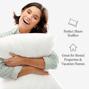 10-Pack Down Alternative Pillows - Soft/Medium for Back and Stomach Sleepers
