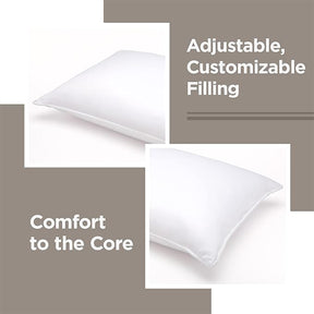 Soft White Goose Down Hypoallergenic Pillow