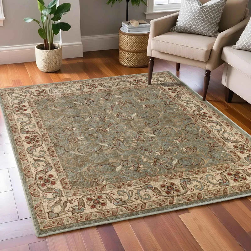 Heritage Traditional Floral Scroll Indoor Runner or Area Rug