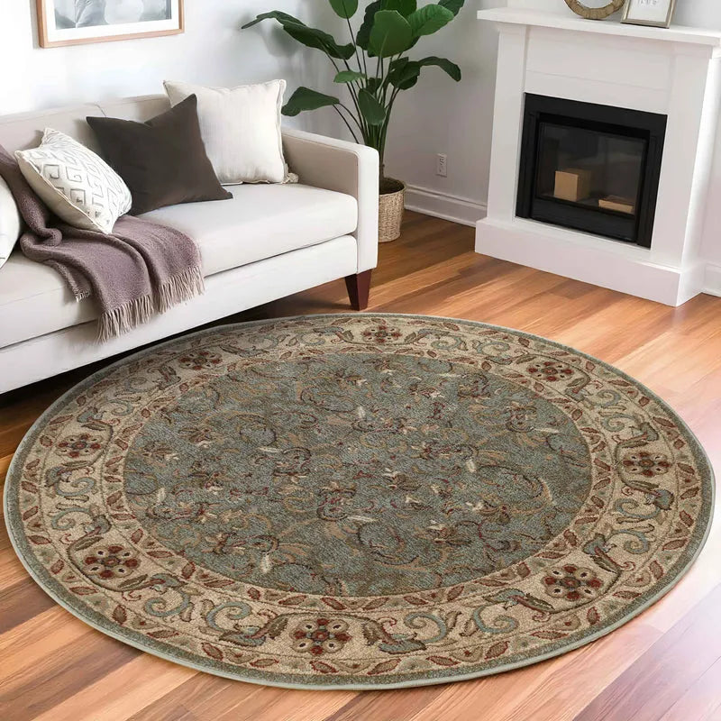 Heritage Traditional Floral Scroll Indoor Runner or Area Rug