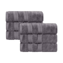 Smart Dry Zero Twist Cotton Medium Weight Hand Towels, Set of 6