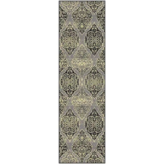 Amherst Damask Medallion Indoor Area Rug Or Runner Rug