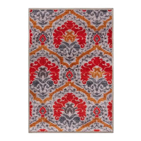 Chloe Floral Damask Non-Slip Washable Indoor Area Rug or Runner