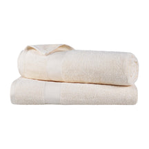 Egyptian Cotton Dobby Border Medium Weight 2 Piece Bath Sheet Set