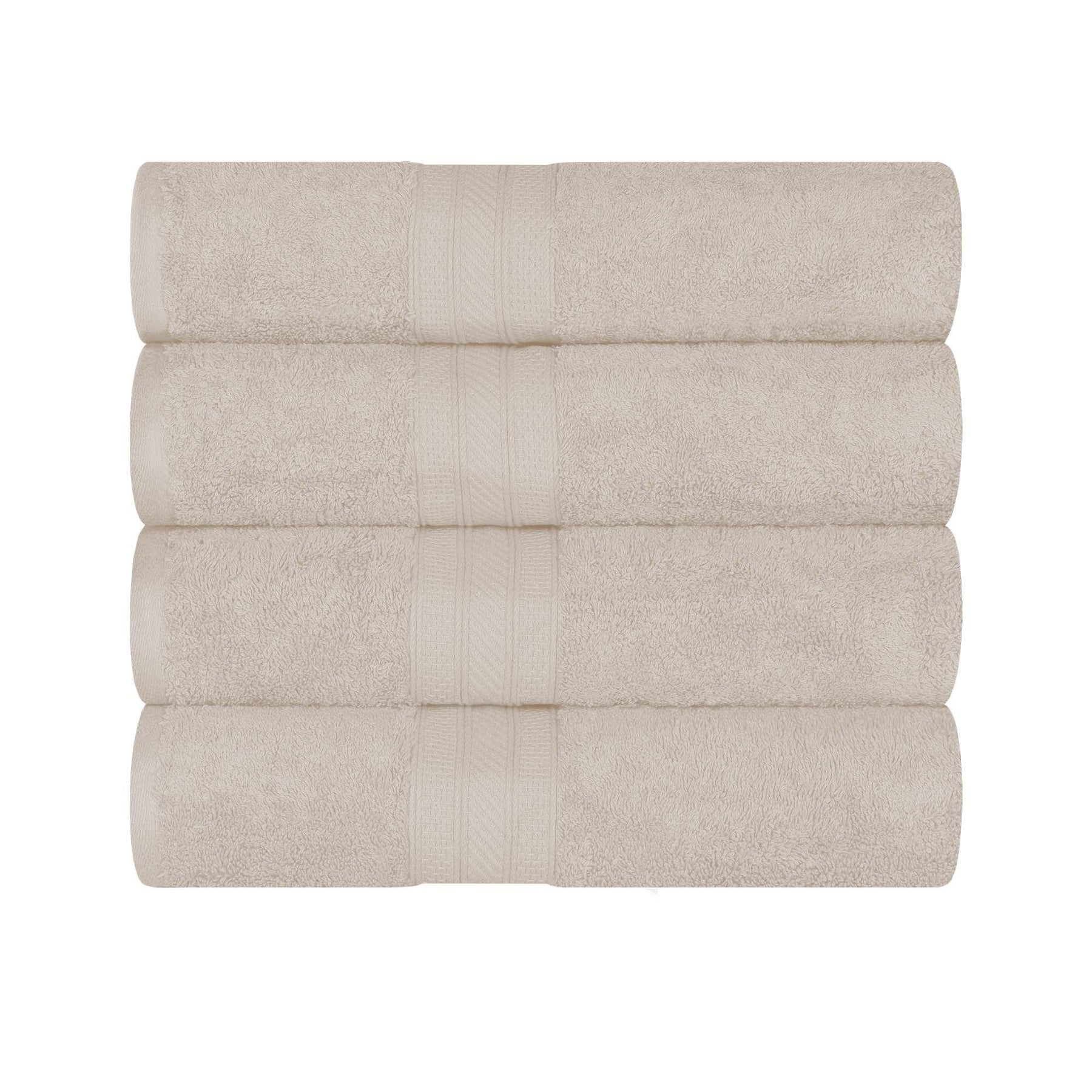 Atlas Cotton Plush Absorbent Heavyweight 4 Piece Bath Towel Set