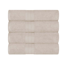 Atlas Cotton Plush Absorbent Heavyweight 4 Piece Bath Towel Set