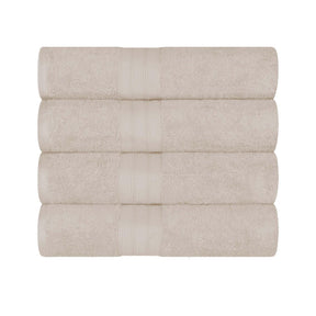 Atlas Cotton Plush Absorbent Heavyweight 4 Piece Bath Towel Set