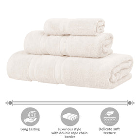 Smart Dry Zero Twist Cotton Medium Weight 8 Piece Assorted Towel Set